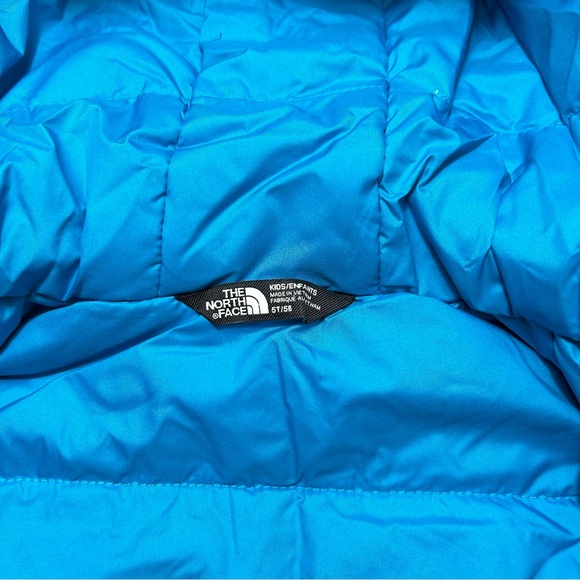 The North Face Kids Freedom Insulated Jacket Acoustic Blue Triangle Camo 3T 5T - Picture 10 of 14